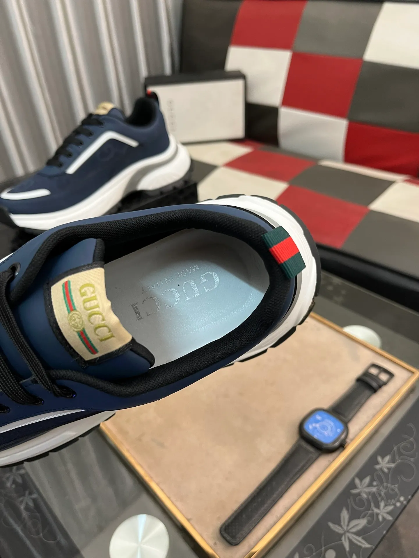 Men's Men's Shoes💰458⌚️⌚️[GUCCI] Gucci men's casual shoes are absolutely popular🔥The ultimate matching item for trendy men! The charm of super texture is irresistible, the main recommendation, the flower leather color is bright! The upper is made of high-quality cowhide with branded fabrics, pigskin lining for the feet, and wear-resistant rubber sole, which is noble and elegant! Extremely comfortable🎁🎁You can be as handsome as you want💪 38-443️⃣colors available